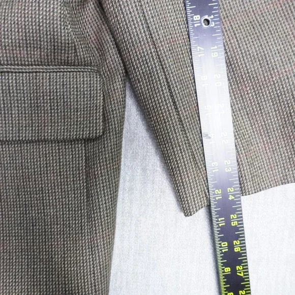 VTG Chaps Ralph Lauren Blazer Sport Coat Men 48R 100% Virgin Wool 2 Button - Picture 8 of 10